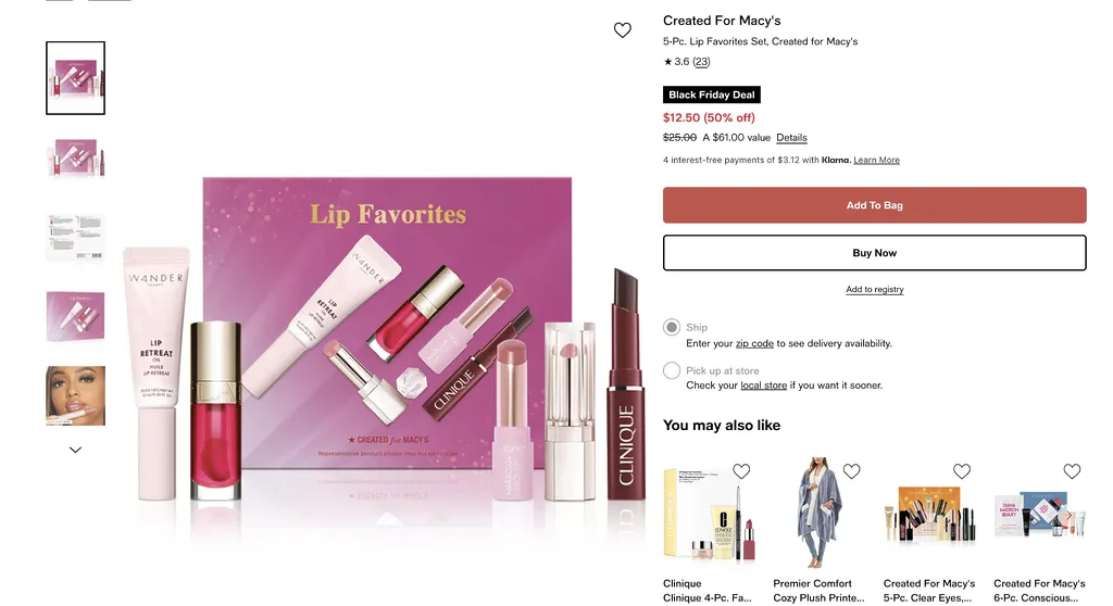 Snag The Created For Macy'S 5-Pc. Lip Favorites Set – Only $12.50 (Reg. $61)!